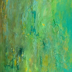Rinascita Verde Dipinto Astratto di Giuseppe Caiafa