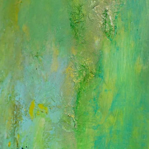 Rinascita Verde Dipinto Astratto di Giuseppe Caiafa