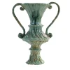 Rocco Anse Vaso scultoreo in ceramica verde