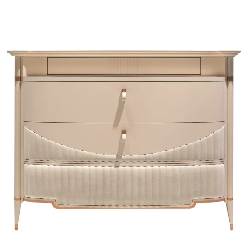 Roger - Comò a 4 cassetti beige