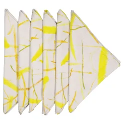 Roman Breeze Set di 6 tovaglioli in lino stampato