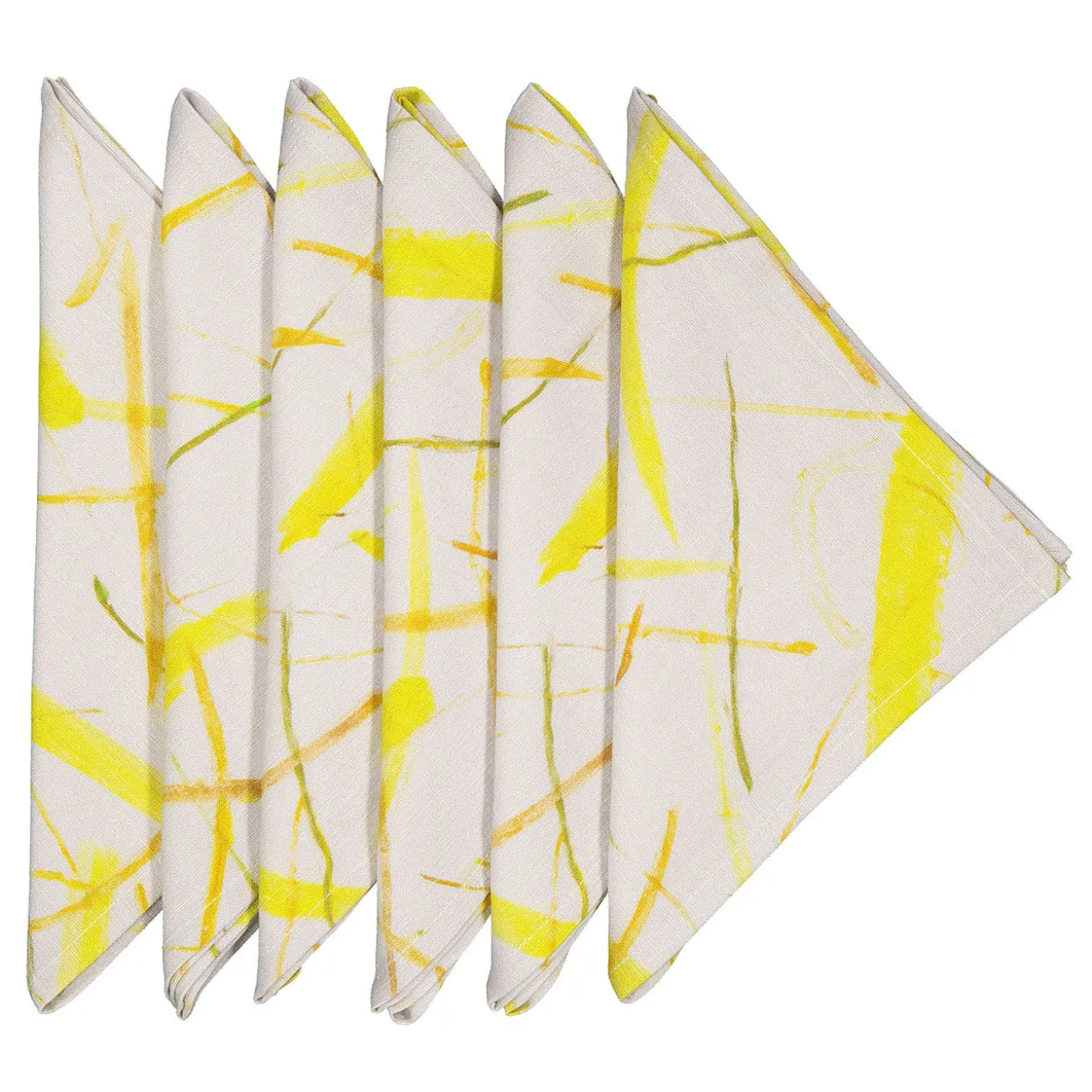 Roman Breeze Set di 6 tovaglioli in lino stampato