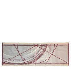 Runner double face Borromini in Granato e Blu Himmel