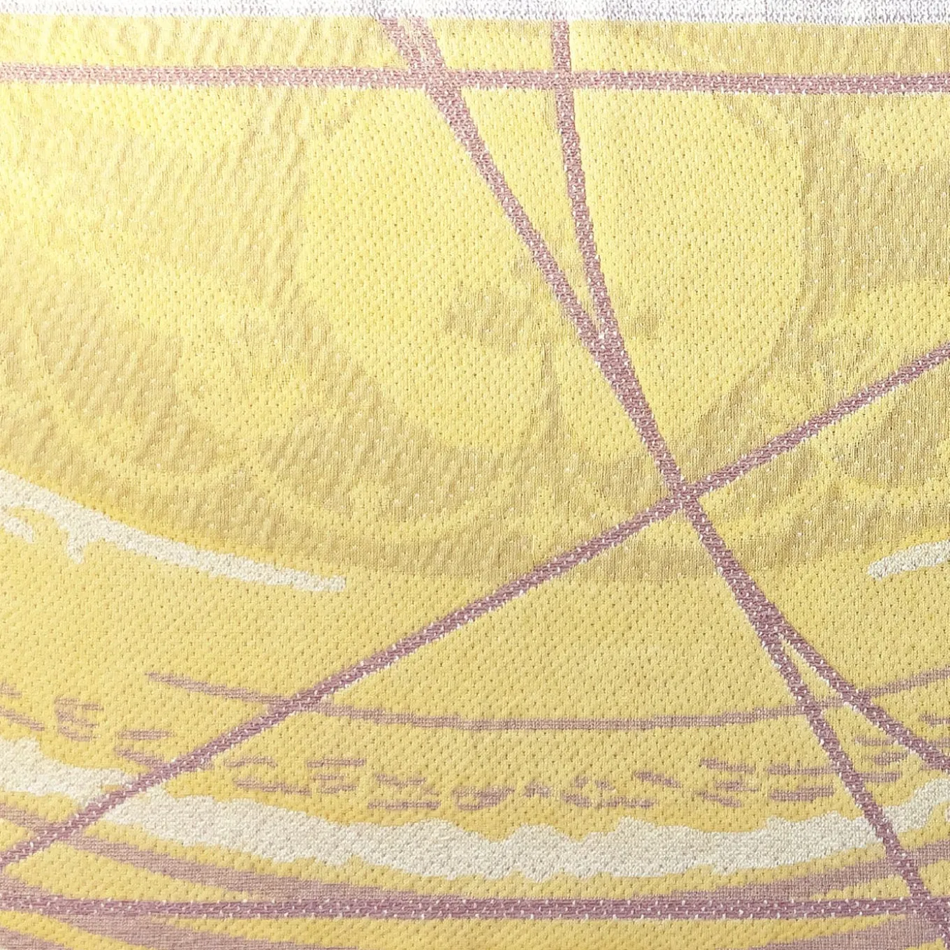 Runner double face Borromini in rosa e giallo Titty