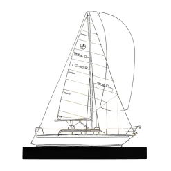 Saint Barth Barca a vela in metallo