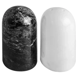 Sale e pepe in marmo bianco e nero