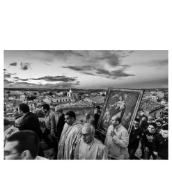 San Sebastiano a Cerami Stampa fotografica in bianco e nero