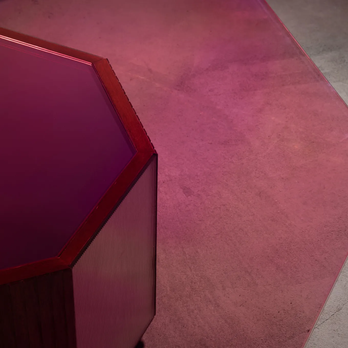 Sandra e Raimondo Tavolino da caffè in legno e vetro