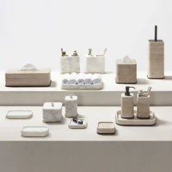 Saponetta rettangolare in marmo Polo #5