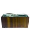 Scatola decorativa in cristallo e bois de Rosewood