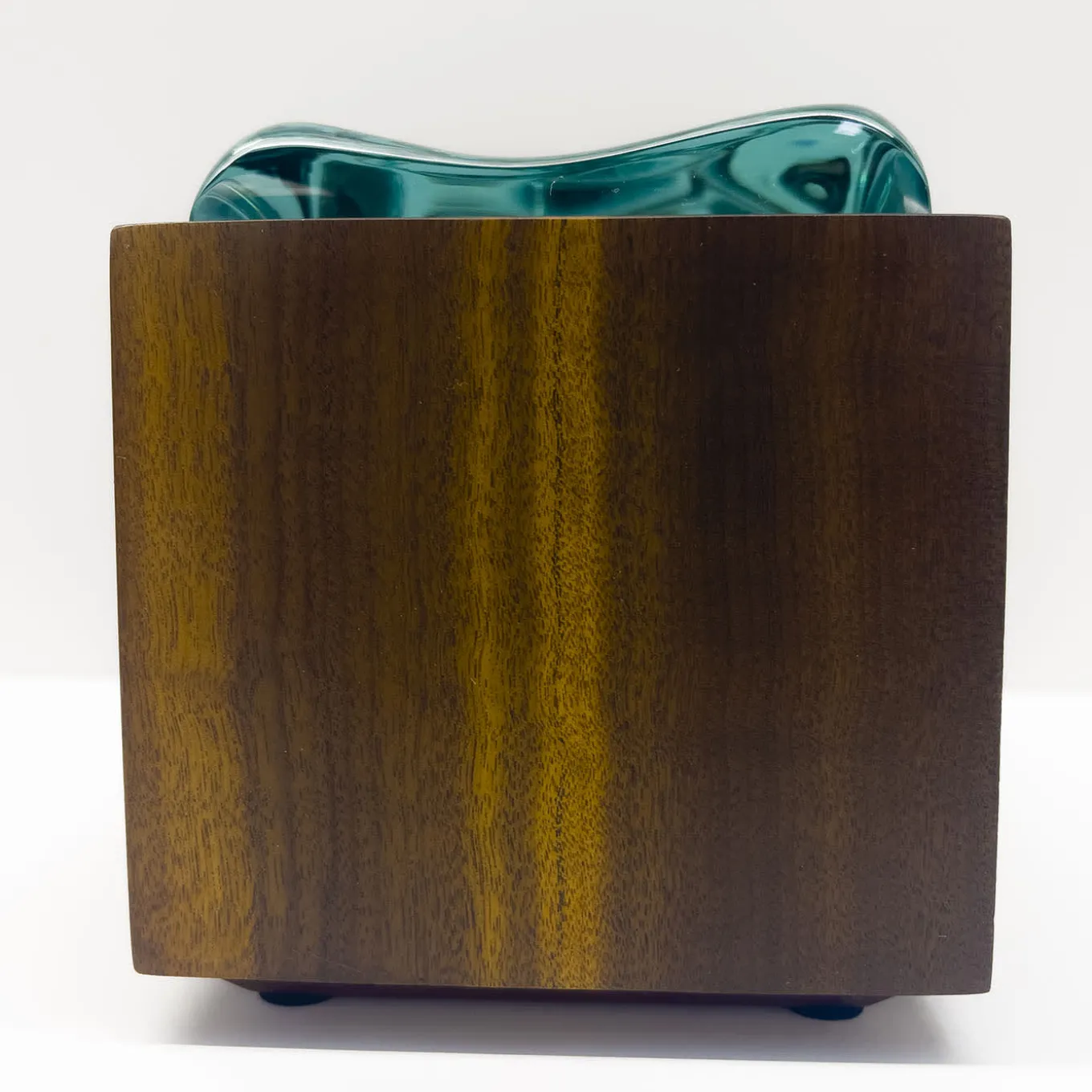Scatola decorativa in cristallo e bois de Rosewood