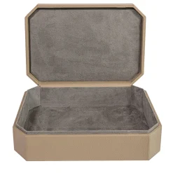 Scatola Del Monte in pelle Beige Tamarone