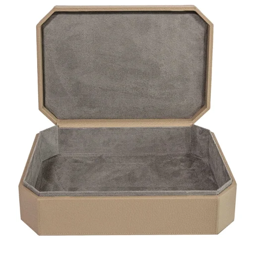 Scatola Del Monte in pelle Beige Tamarone
