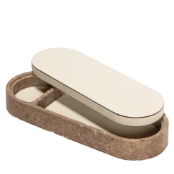 Scatola grande in pelle e marmo Giza #2