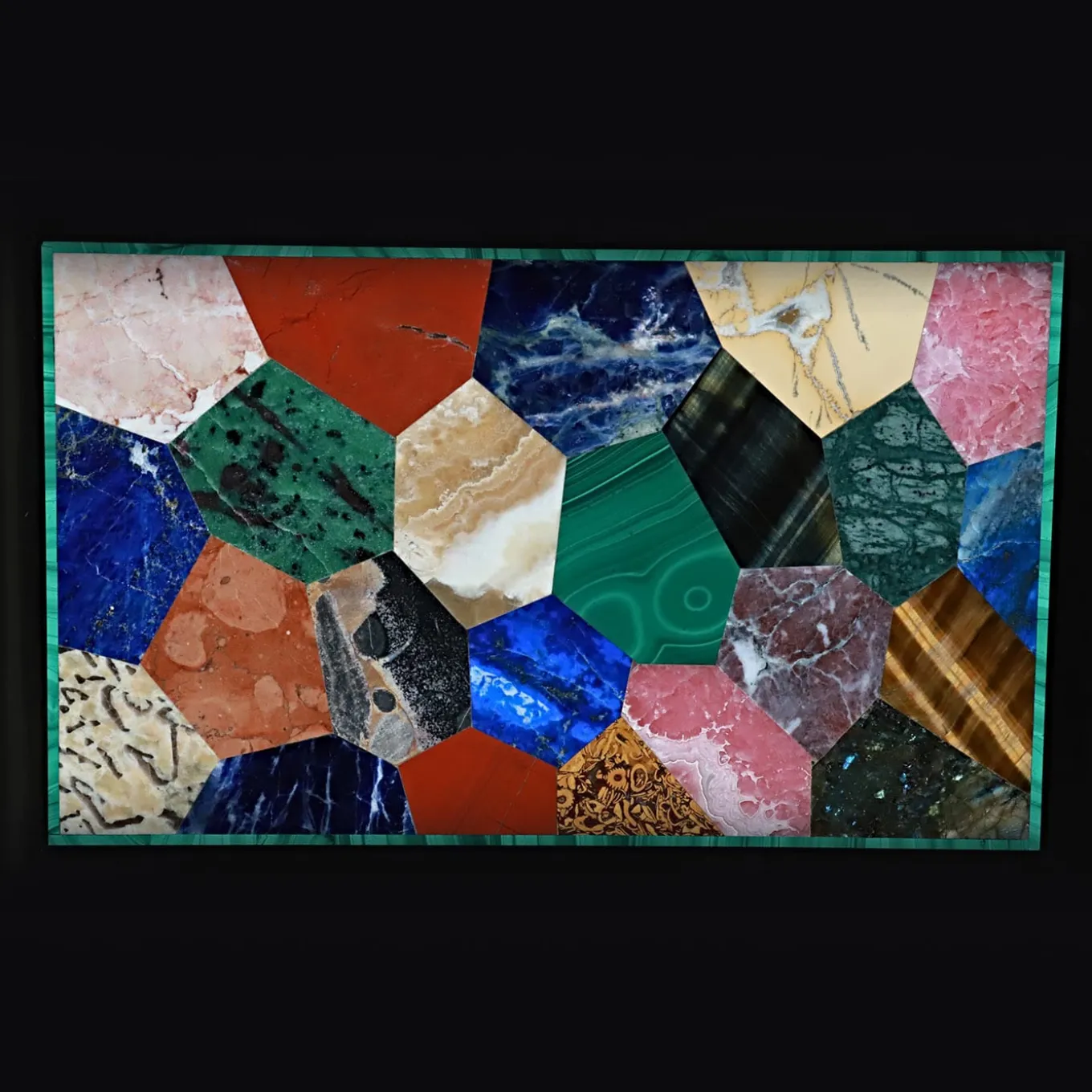 Scatola in marmo policromo Arlecchino