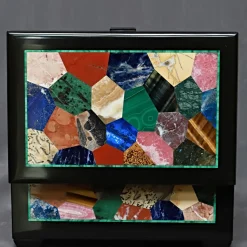 Scatola in marmo policromo Arlecchino