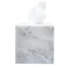 Scatola per tessuti in marmo bianco di Carrara