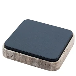 Scatola quadrata in pelle e marmo Giza #6