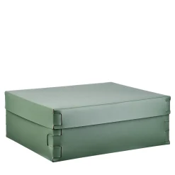 Scatola Snob in pelle verde #2