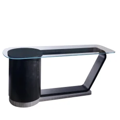 Scrivania 2019 con piano in vetro