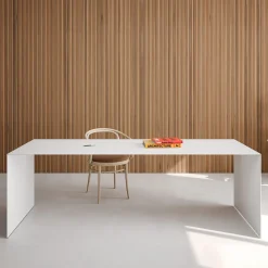 Scrivania da esterno in ferro bianco Touch Me