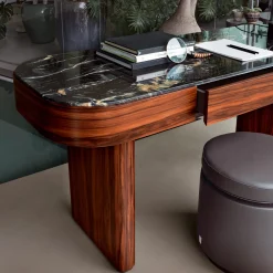 Scrivania Delano con piano in marmo