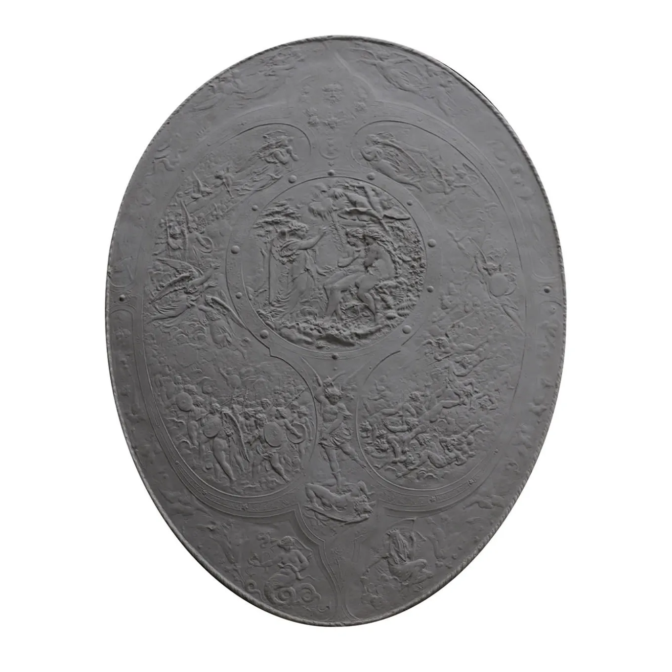 Scudo decorativo Cacciata dal Paradiso