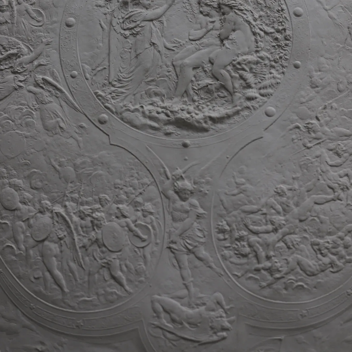 Scudo decorativo Cacciata dal Paradiso