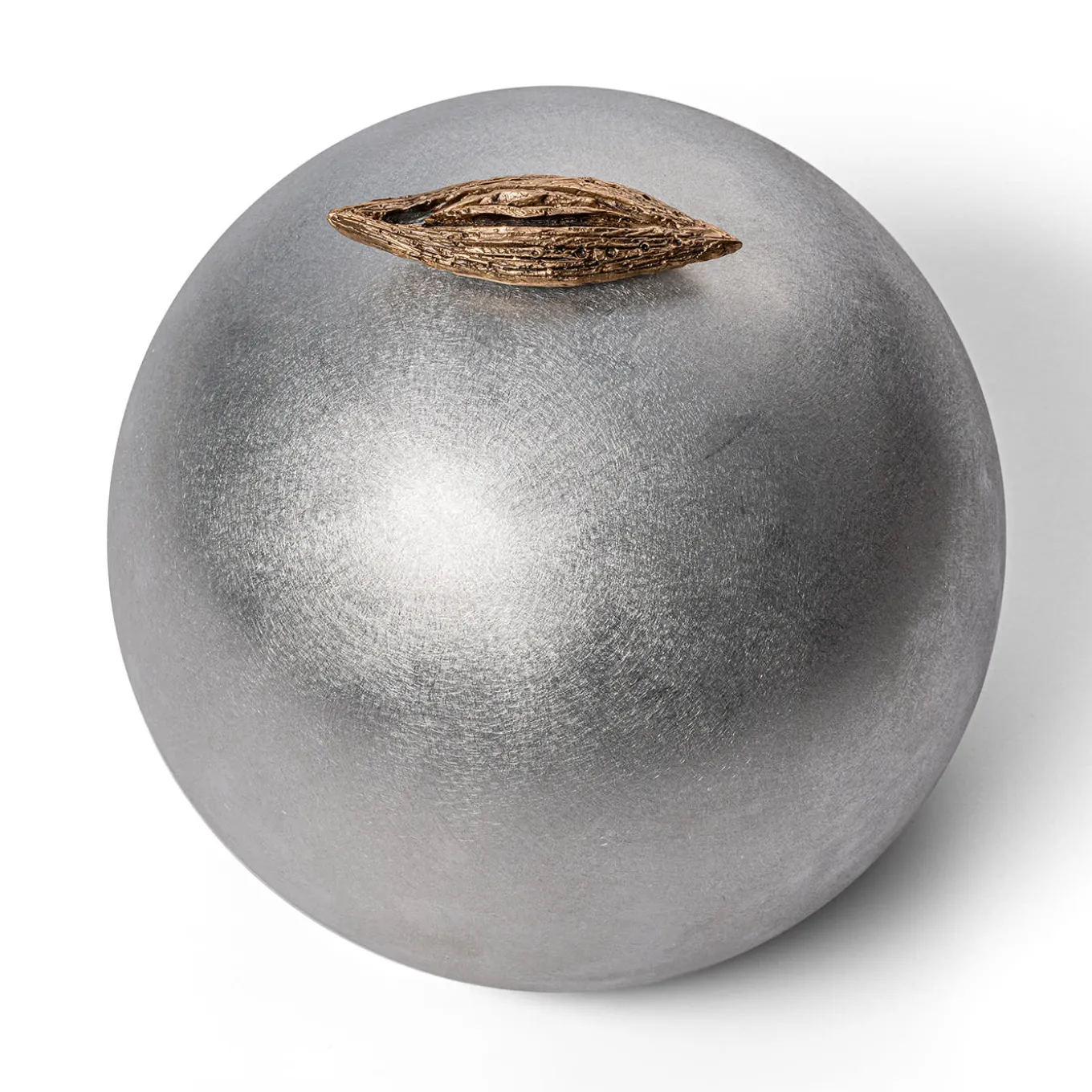 Scultura a muto La Papessa Alluminio Argento