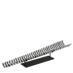 Scultura conica Cono Moods in bianco e nero