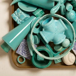 Scultura da parete con charms turchesi