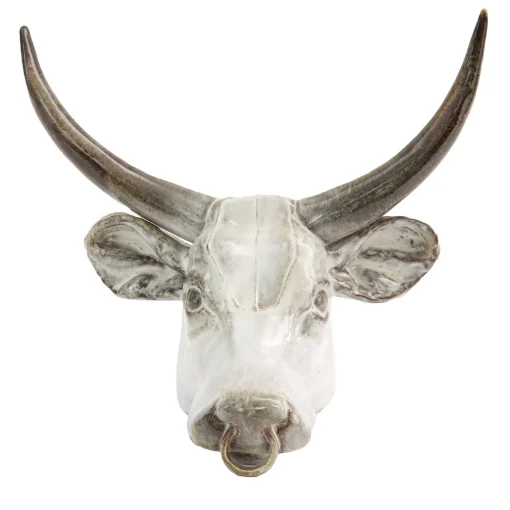 Scultura da parete con trofeo del toro