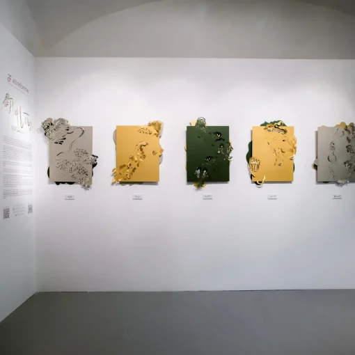Scultura da parete Zefiro di Matteo Cibic