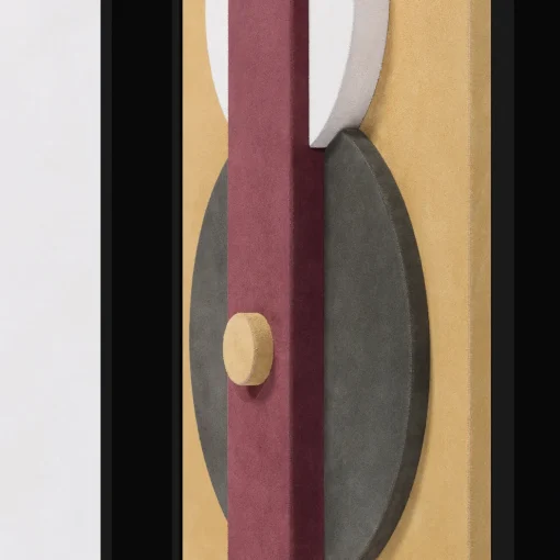 Scultura decorativa da parete Tabou con cornice nera #1