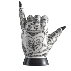 Scultura decorativa Shaka Tattoo di Ugo La Pietra