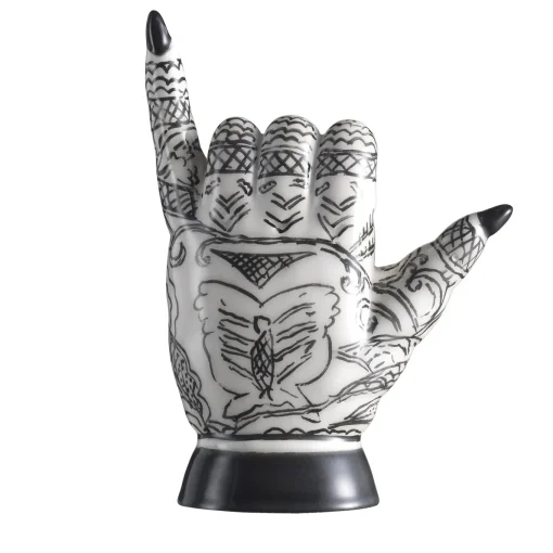 Scultura decorativa Shaka Tattoo di Ugo La Pietra