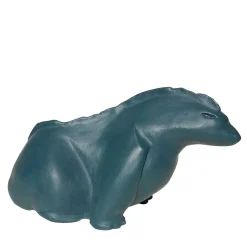 Scultura di iguana verde