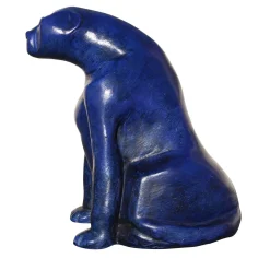 Scultura di pantera blu navy