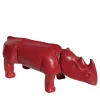 Scultura di rinoceronte rosso