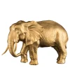 Scultura d'oro a forma di elefante del padre africano