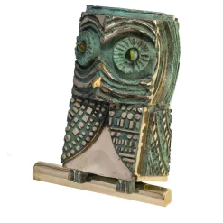 Scultura Gufo Verde N.22