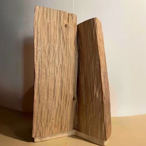 Scultura in legno Abbraccio di Pietro Meccani