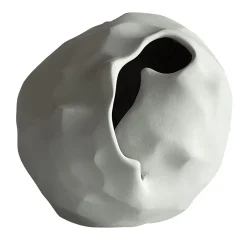 Scultura in terracotta patinata bianca Attimo