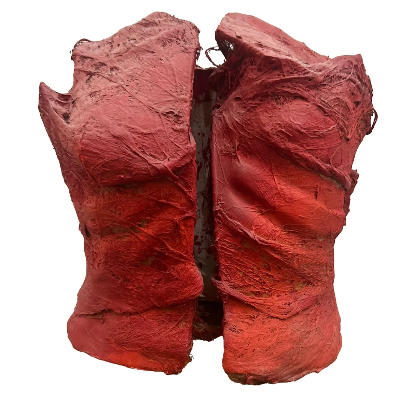 Scultura in terracotta rossa SALVA/gente