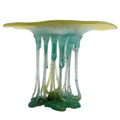 Scultura in Vetro Lemon Fresh Verde e Blu Acqua