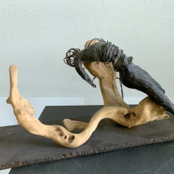 Scultura Maya in bronzo