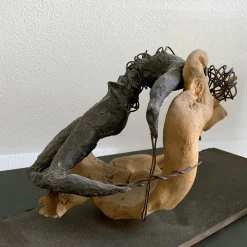 Scultura Maya in bronzo