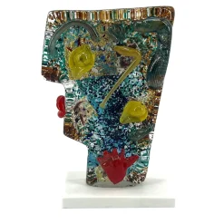 Scultura multicolore Picasso