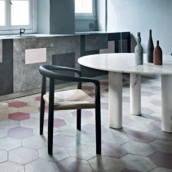 Scultura Omaggio a Morandi in marmo cipollino