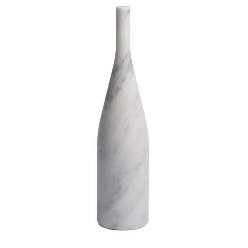 Scultura Omaggio a Morandi in marmo bianco di Carrara